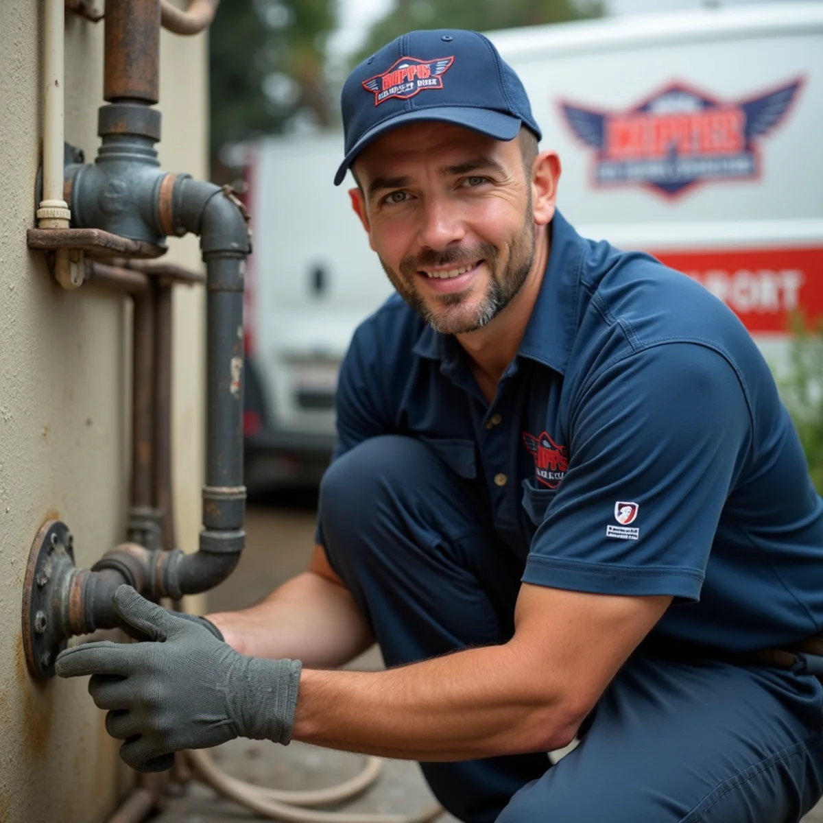 Storm water and sewer backup at a low fixture in a North County home