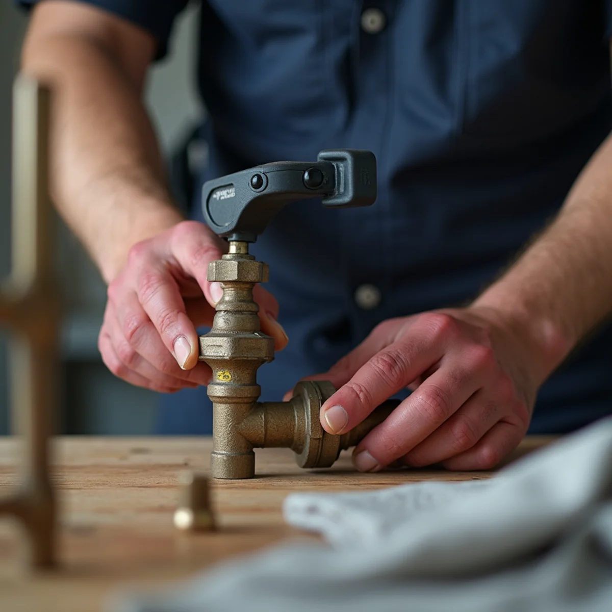 Gas Line Repair service in progress at a San Marcos, CA home