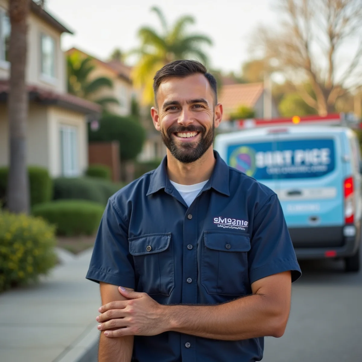 Residential plumbing service in a Del Mar, CA neighborhood