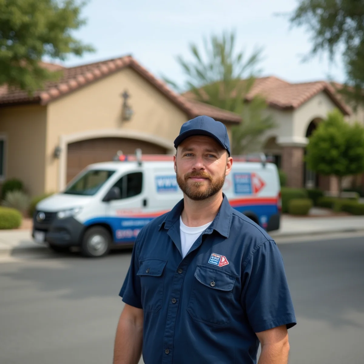 Residential plumbing service in a Eastvale, CA neighborhood
