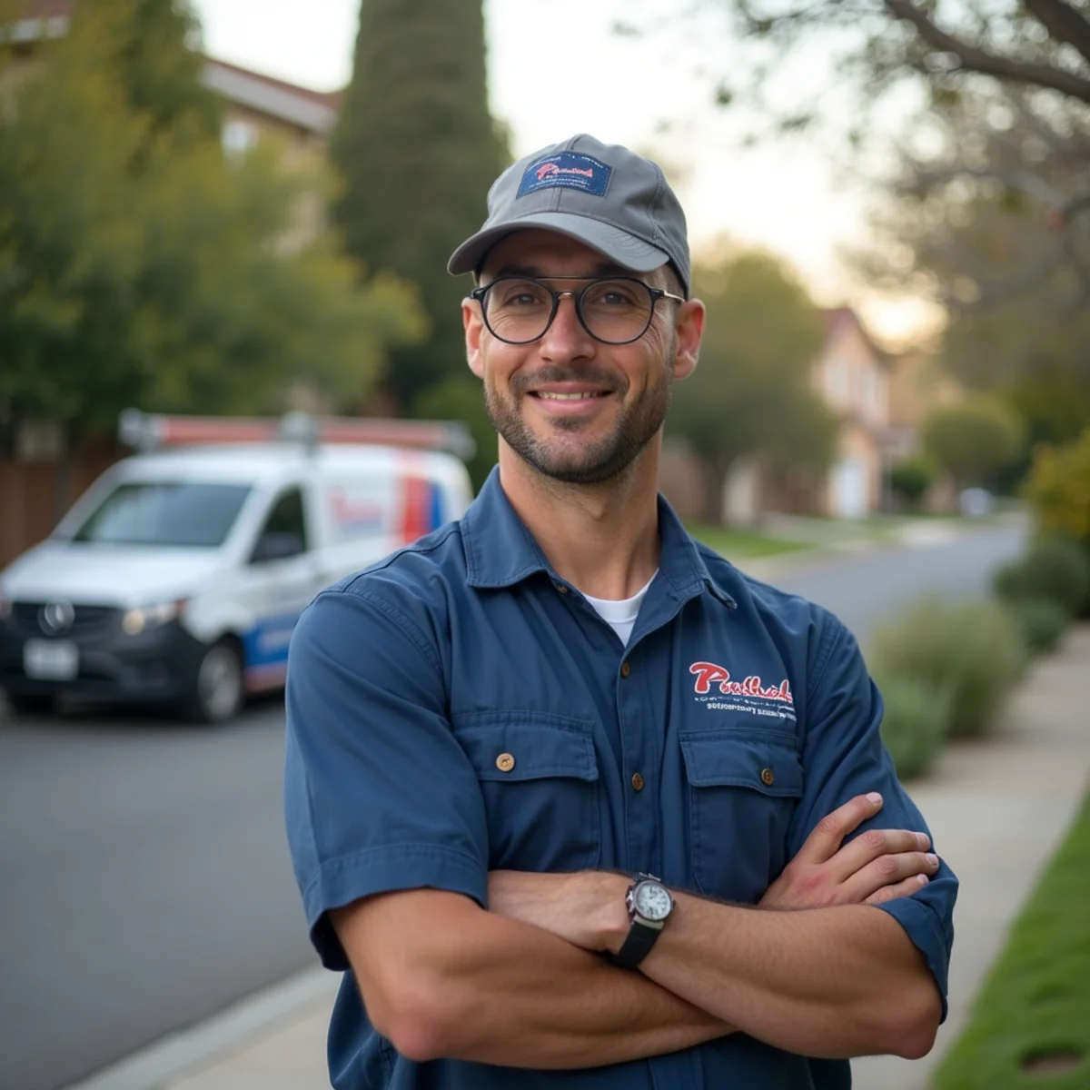 Residential plumbing service in a Escondido, CA neighborhood