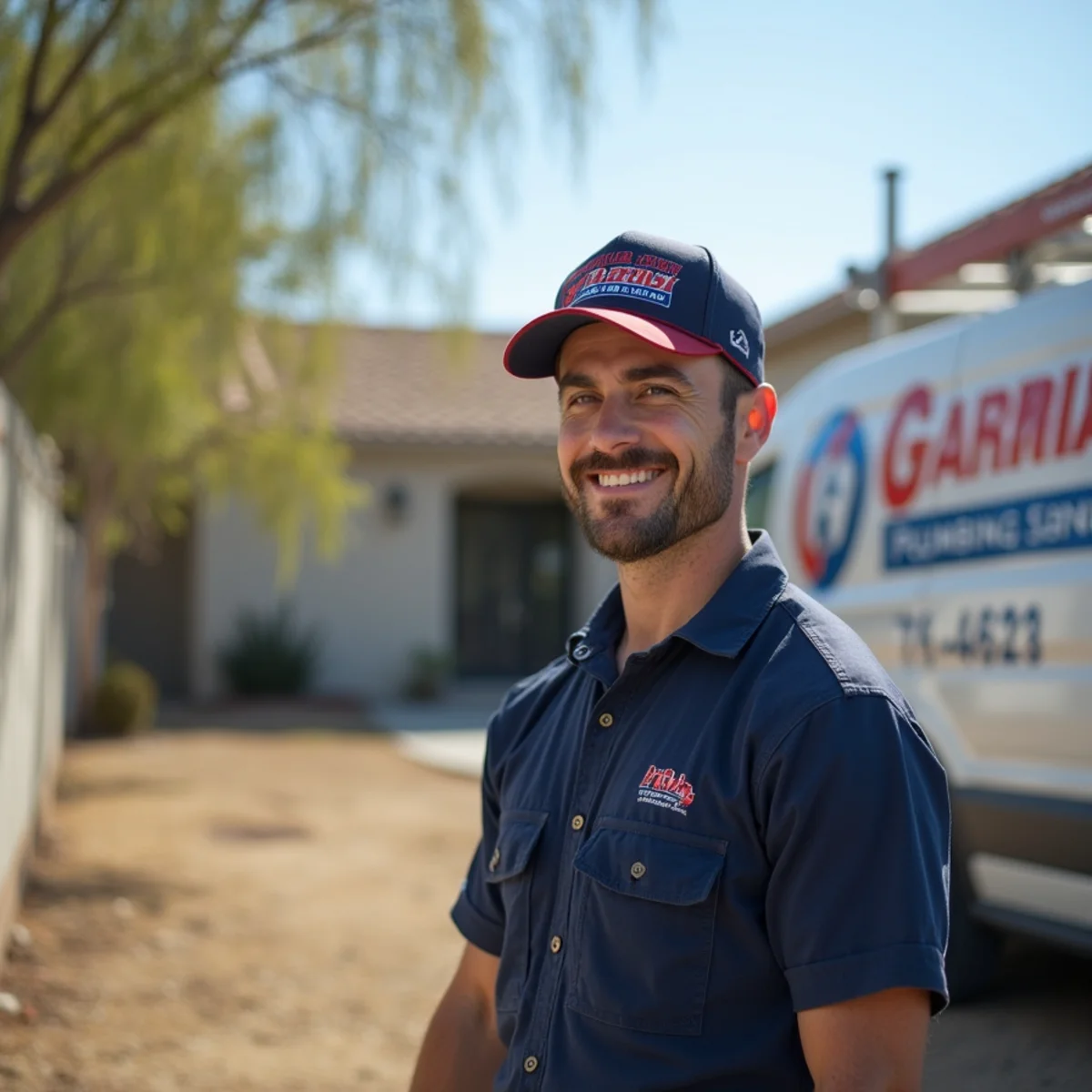 Plumber servicing a ranch lot in Jurupa Valley, CA