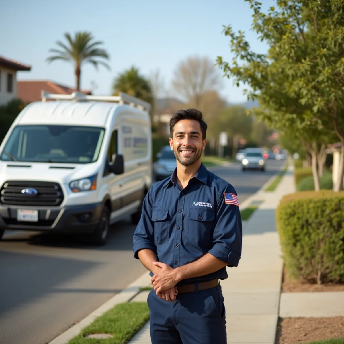 Residential plumbing service in a Laguna Niguel, CA neighborhood