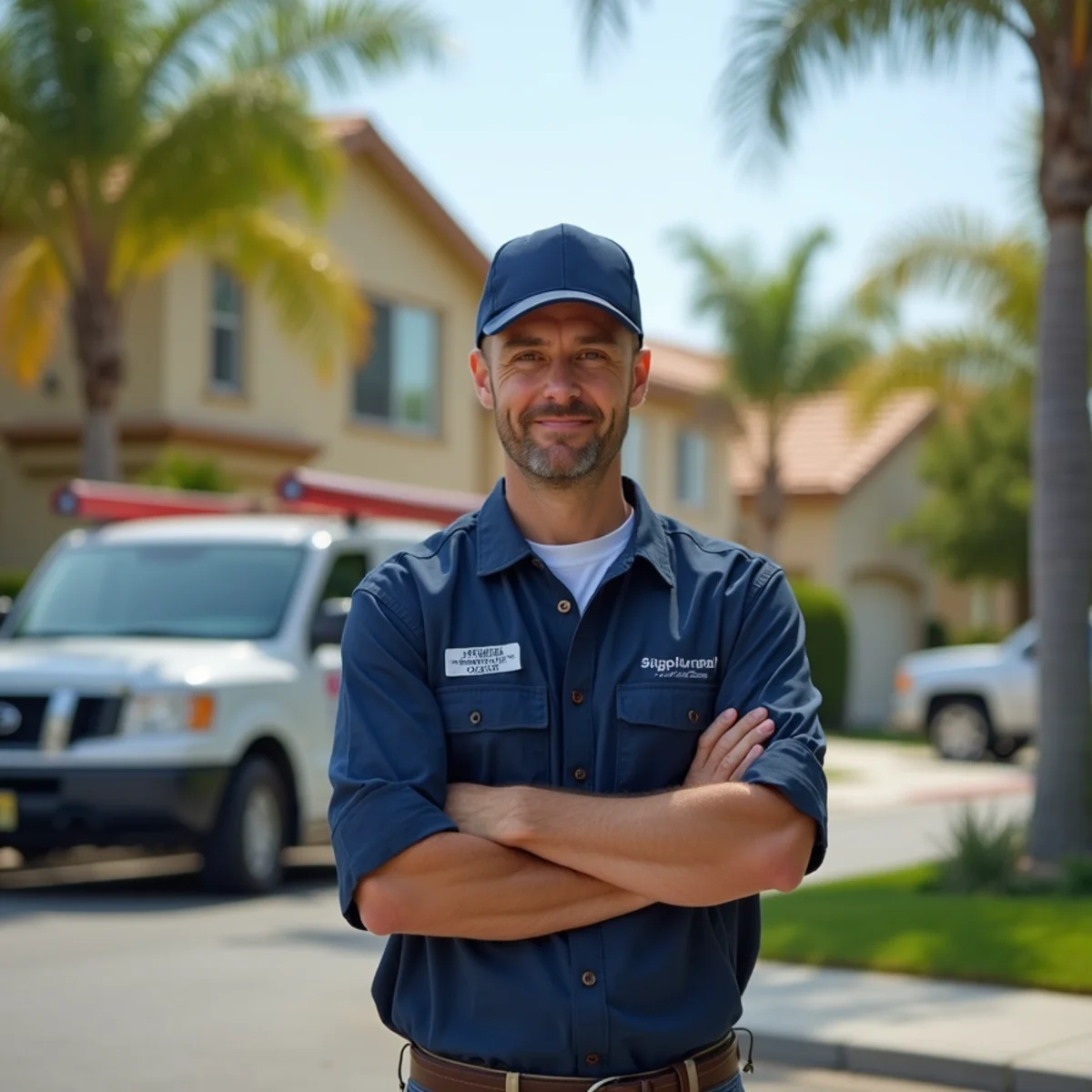 Residential plumbing service in a Norco, CA neighborhood