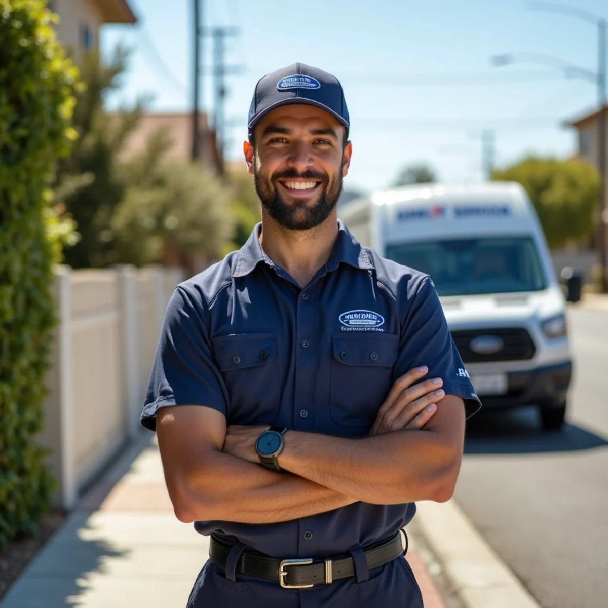 Residential plumbing service in a Orange, CA neighborhood