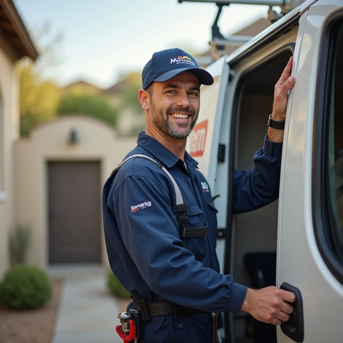 Plumber servicing a country-club home in Pauma Valley, CA