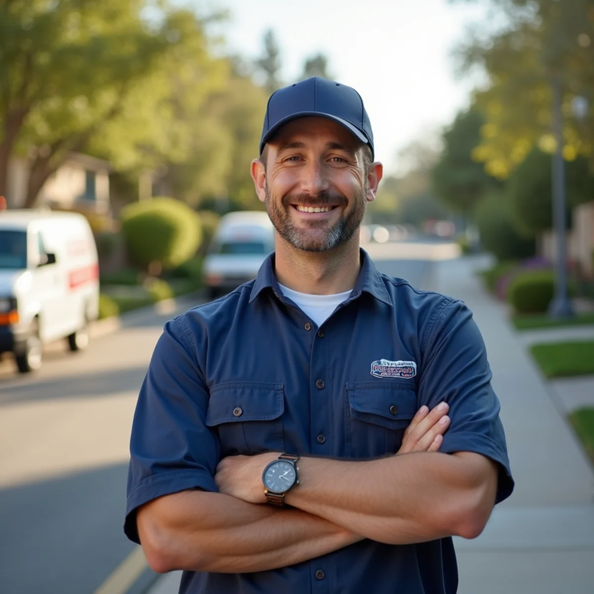 Residential plumbing service in a Poway, CA neighborhood