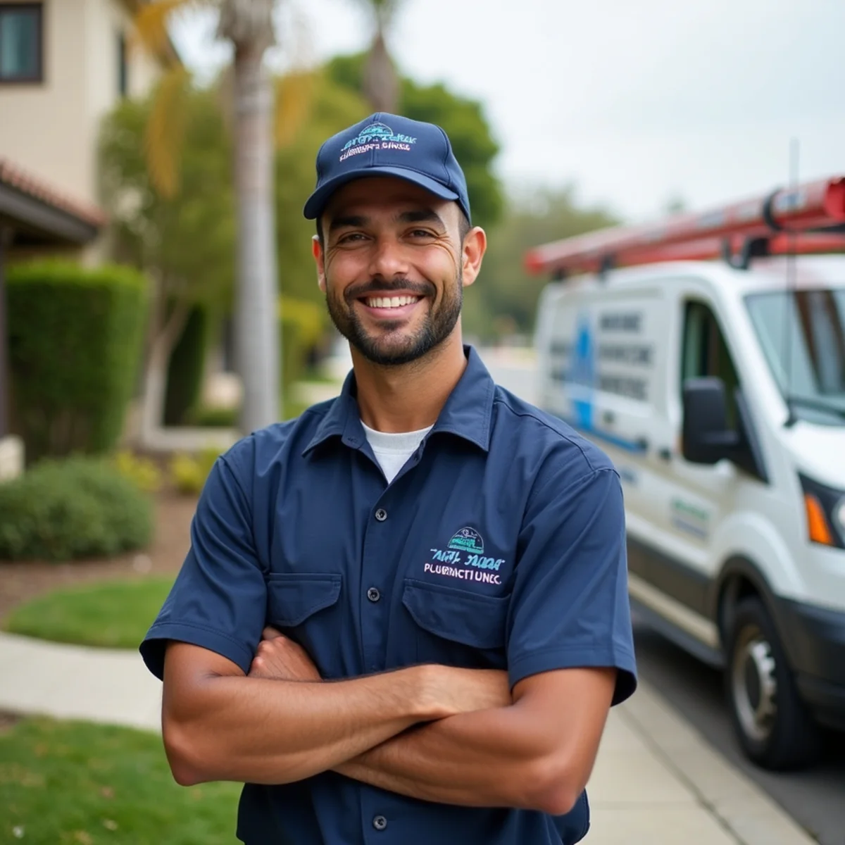 Residential plumbing service in a Ramona, CA neighborhood