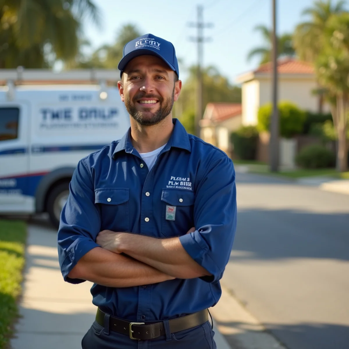 Residential plumbing service in a San Clemente, CA neighborhood