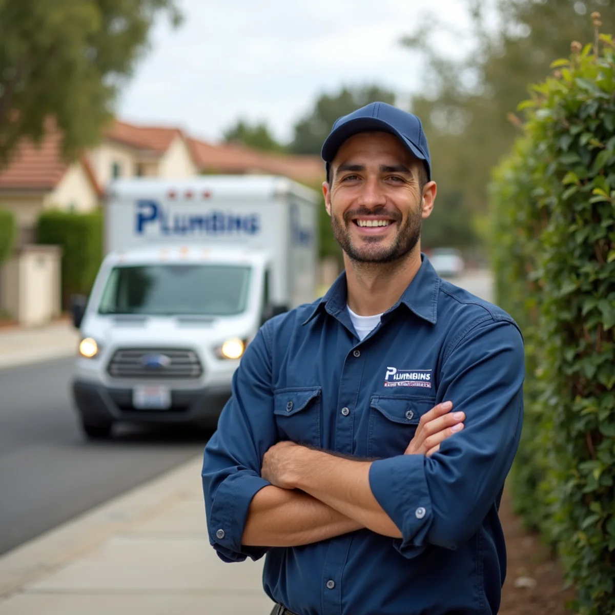 Residential plumbing service in a San Juan Capistrano, CA neighborhood