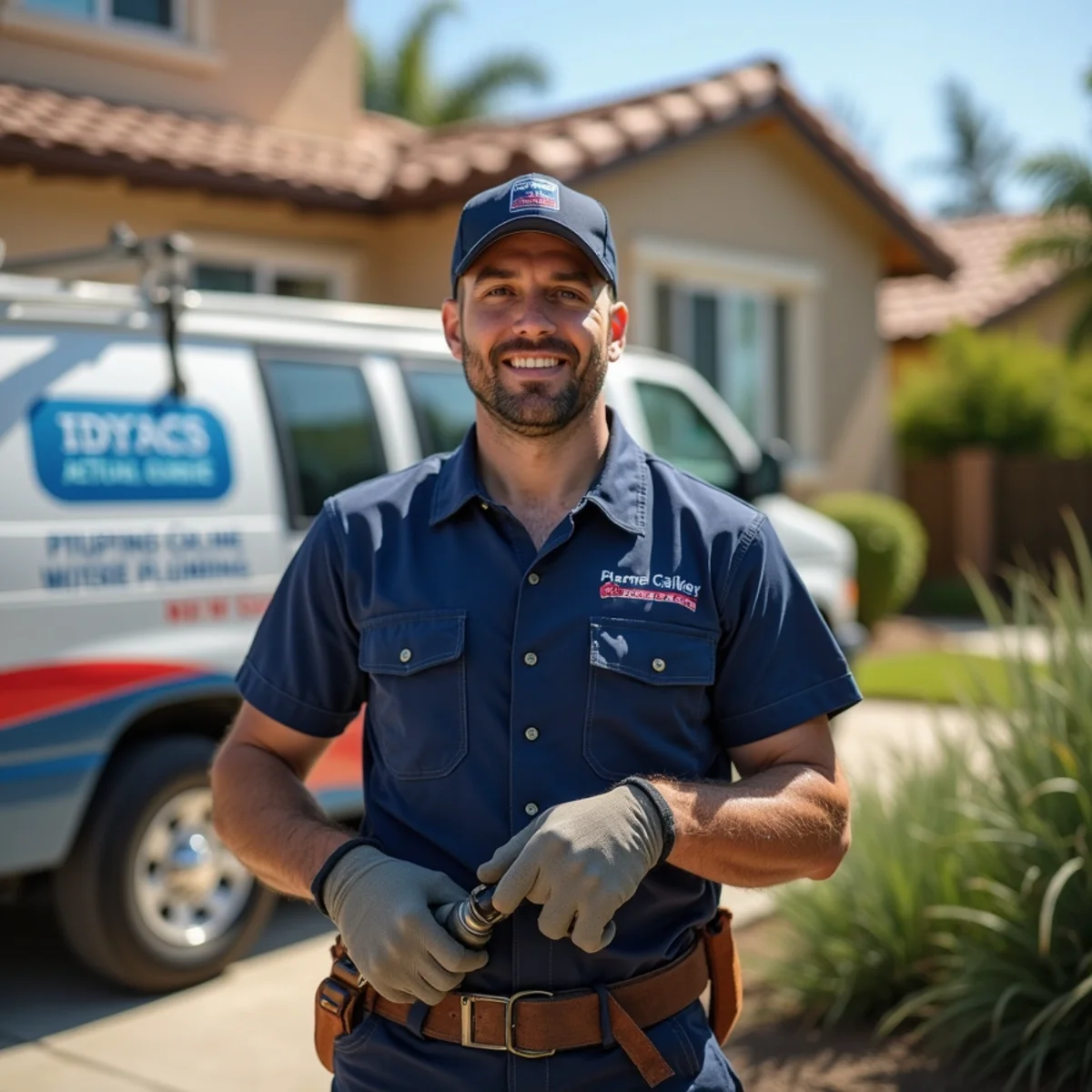 Plumber servicing a canyon home in Trabuco Canyon, CA