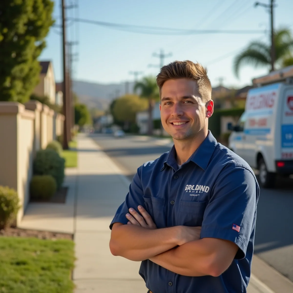 Residential plumbing service in a Vista, CA neighborhood