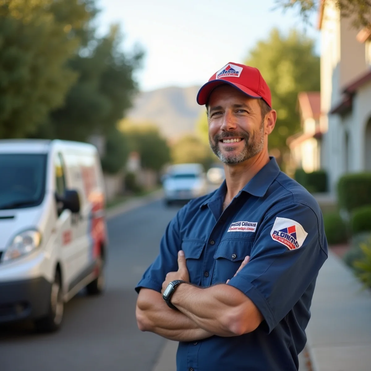 Residential plumbing service in a Winchester, CA neighborhood