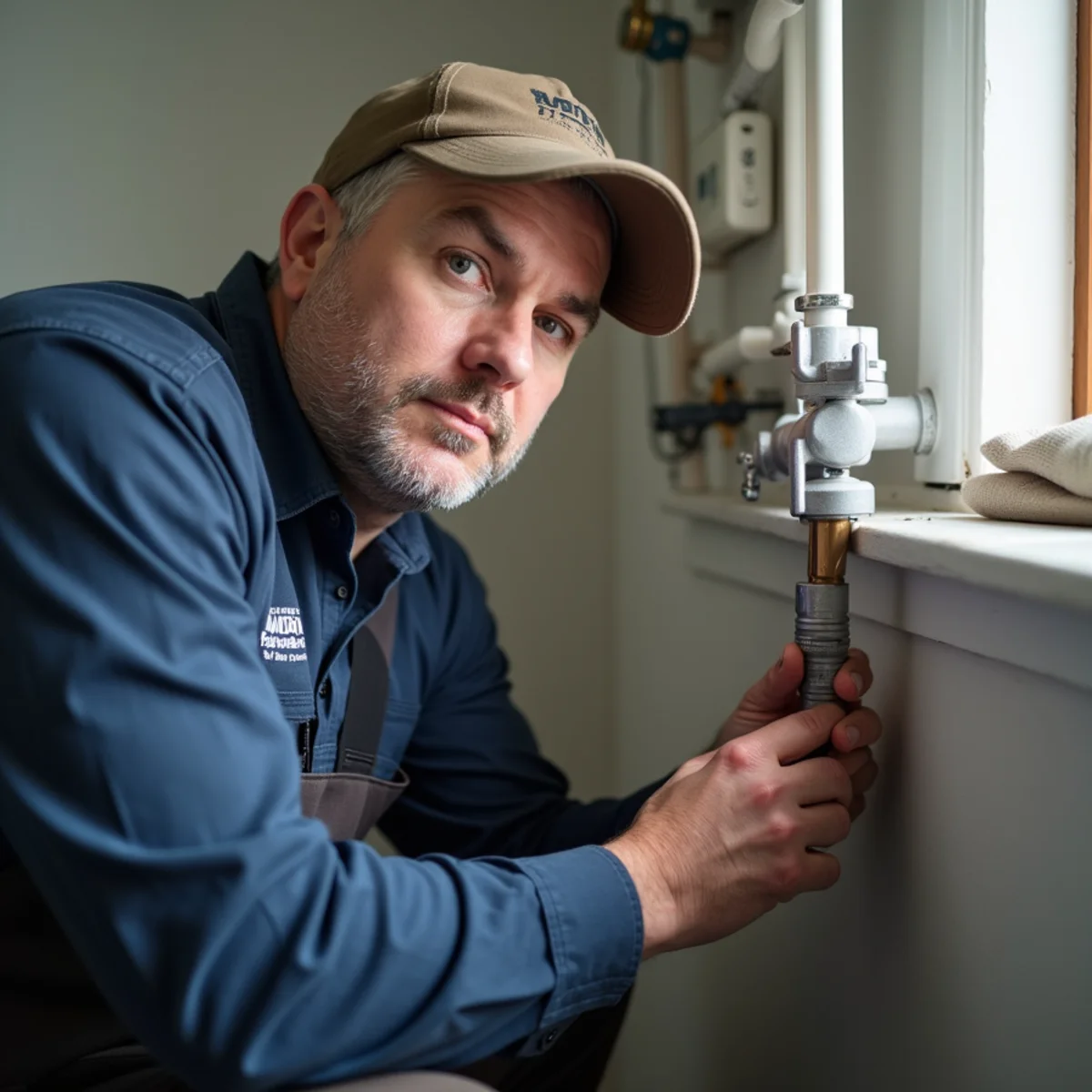 Tankless Installation service in progress at a San Marcos, CA home